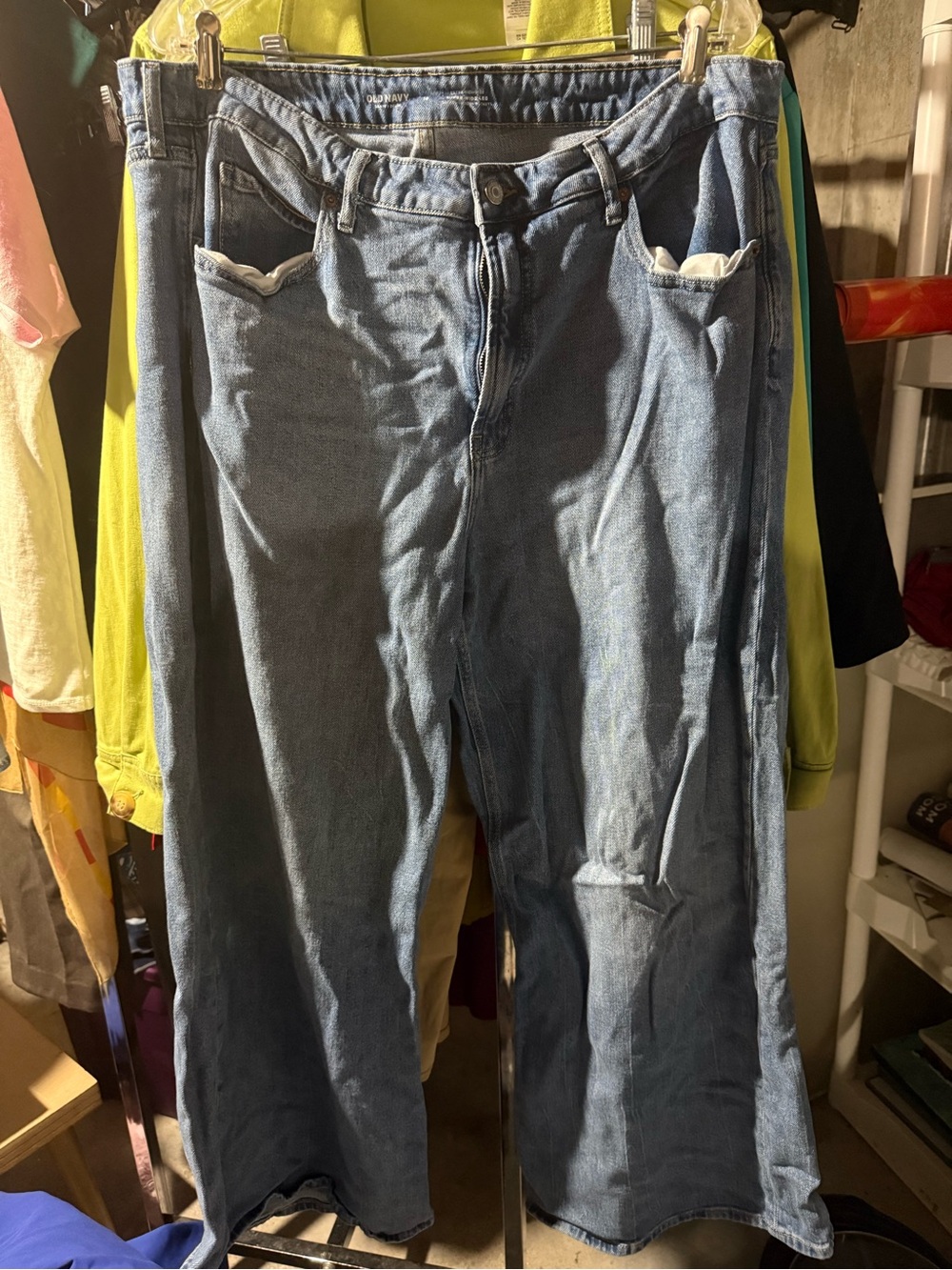 Old Navy Light Blue Wide-Leg Denim Jeans